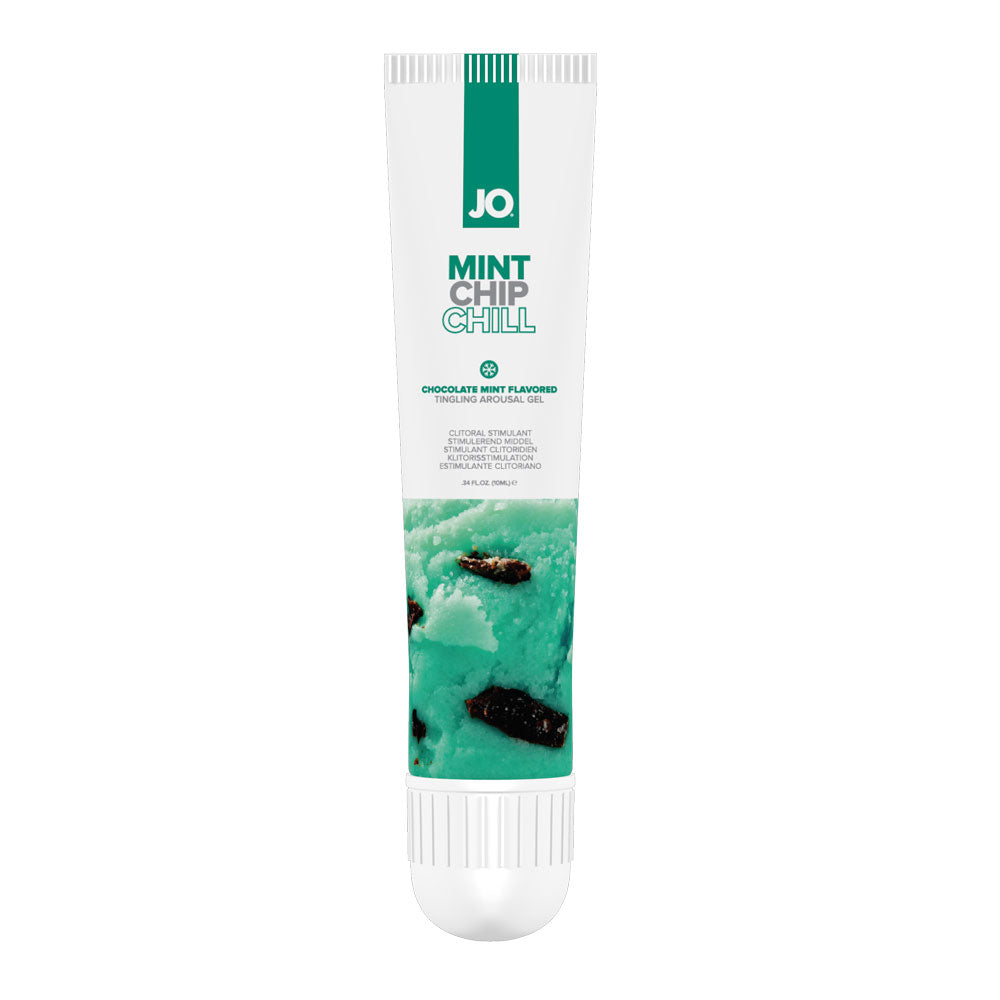 JO Flavored Cooling Clitoral Arousal Gel - Mint Chip Chill Sensation for Enhanced Pleasure | Long-Lasting Stimulating Gel for Women | Perfect for Couples Play & Solo Intimate Moments