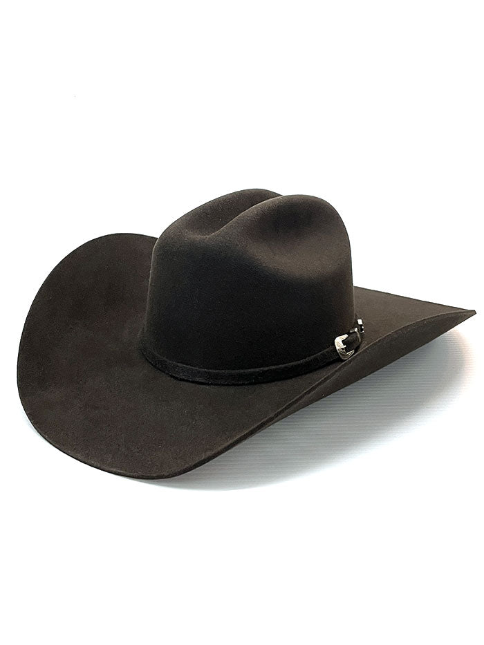 Justin JF0657DYLA Bent Rail Dylan 6X Fur Felt Cowboy Hat in Chocolate Brown - Perfect for Western Rodeo, Country Music Festivals & Outdoor Adventures