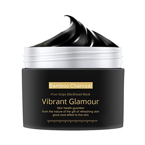 1 PC Bamboo Charcoal Peel Off Facial Mask - Deep Pore Cleansing, Blackhead Removal & Oil Control - Natural Mineral-Rich Skin Purifying Mask (30g) for Glowing Skin at Home Spa & Self-Care Routine