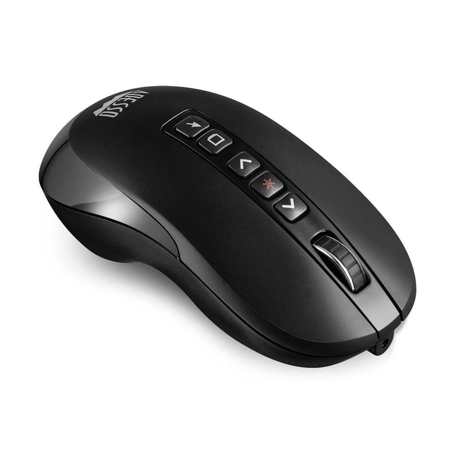 Adesso iMouse P40 Wireless Presenter Mouse - 2.4GHz RF with 100ft Range, Left/Right Handed, Black | Perfect for Business Presentations, Online Teaching & Remote Work