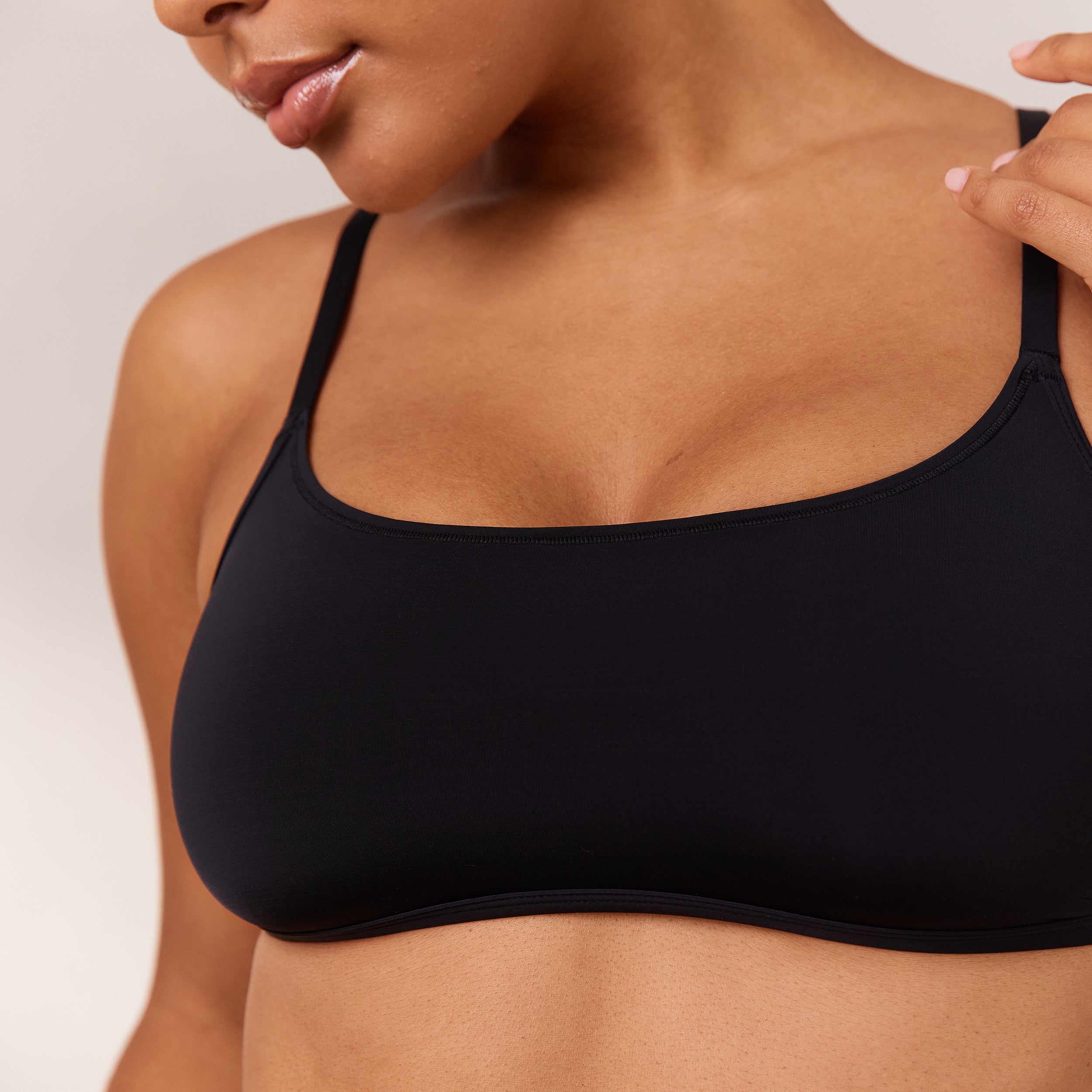 Barely There Bralette - Comfortable Wireless Bra in Black | Perfect for Yoga, Lounge & Everyday Wear
