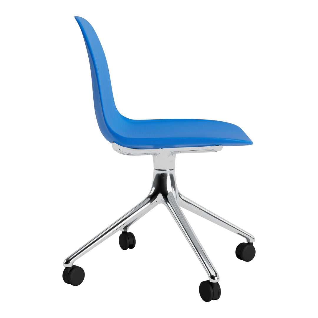 Ergonomic Form Chair with 4-Wheel Swivel Base - Adjustable Office Chair for Home & Work - Perfect for Desk Work, Gaming, and Study Sessions