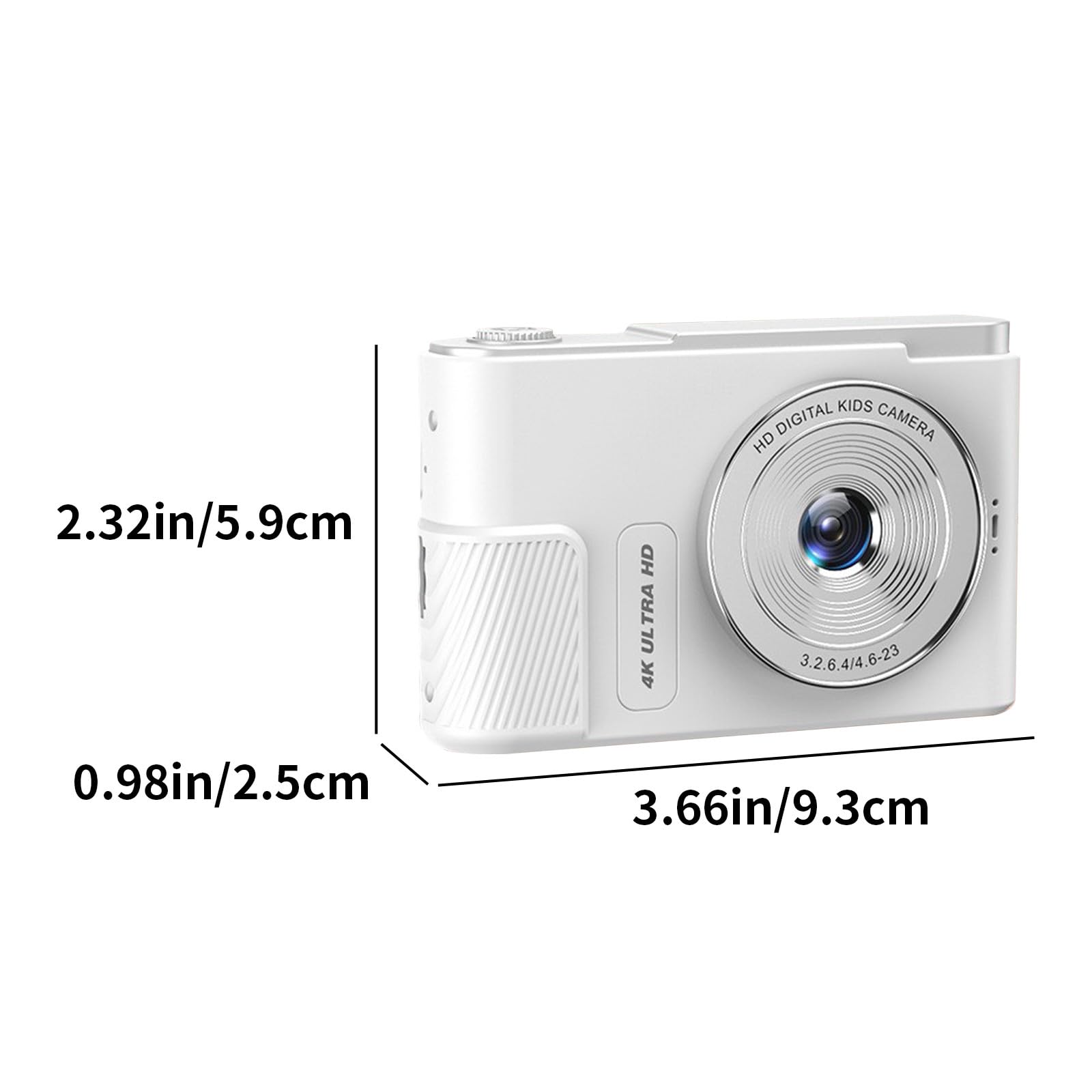 4K Digital Camera with Dual Front & Rear Lenses - HD Video Recording, Optical Zoom, Large Battery & Lightweight Design for Travel Vlogging, YouTube Content Creation & Outdoor Photography