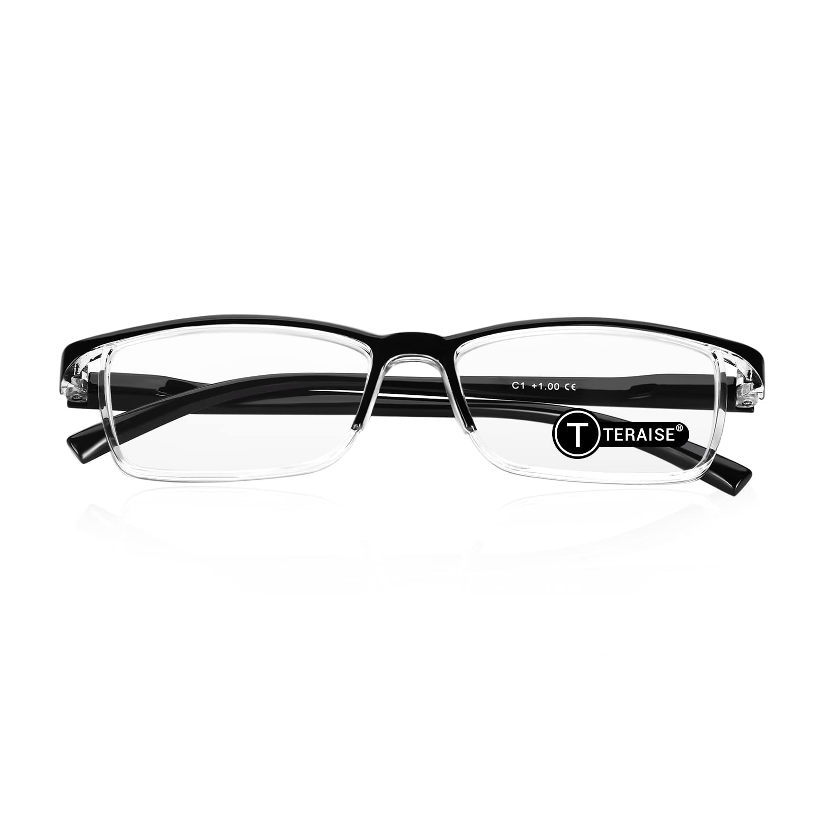 TERAISE Anti-Blue Light Reading Glasses for Men & Women - Computer Glasses with UV Protection for Office Work, Gaming & Screen Time