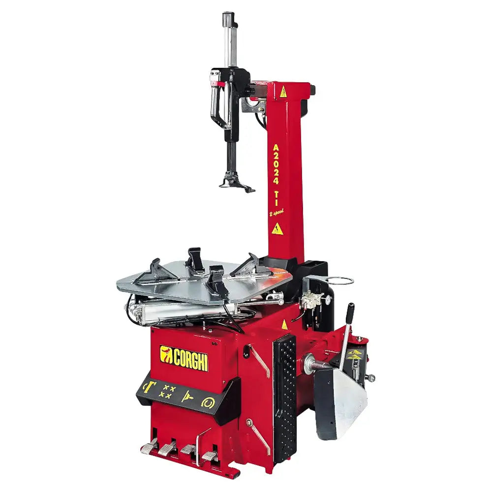 Corghi A2024TI Professional Tilt Back Tire Changer Machine - Heavy Duty Auto Wheel Changer for Cars & Trucks - Perfect for Auto Repair Shops, Garages, and Tire Service Centers