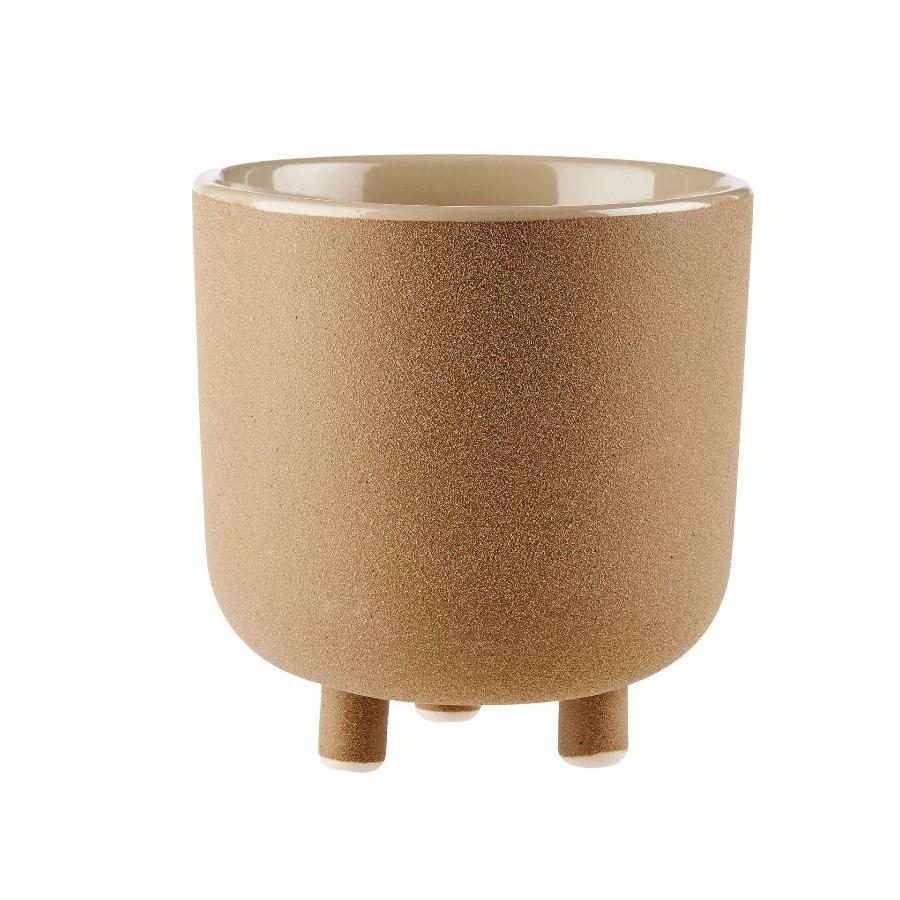 Linen House 19cm Ceramic Planter Pot for Indoor Plants - Perfect for Home Decor, Office Desk, and Garden Use
