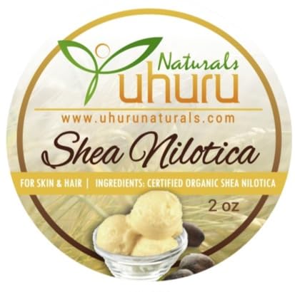 Certified Organic East African Shea Nilotica Butter 4oz - Pure, Natural & Imported from Nile River | Ideal for DIY Skincare, Hair Care & Body Moisturizing