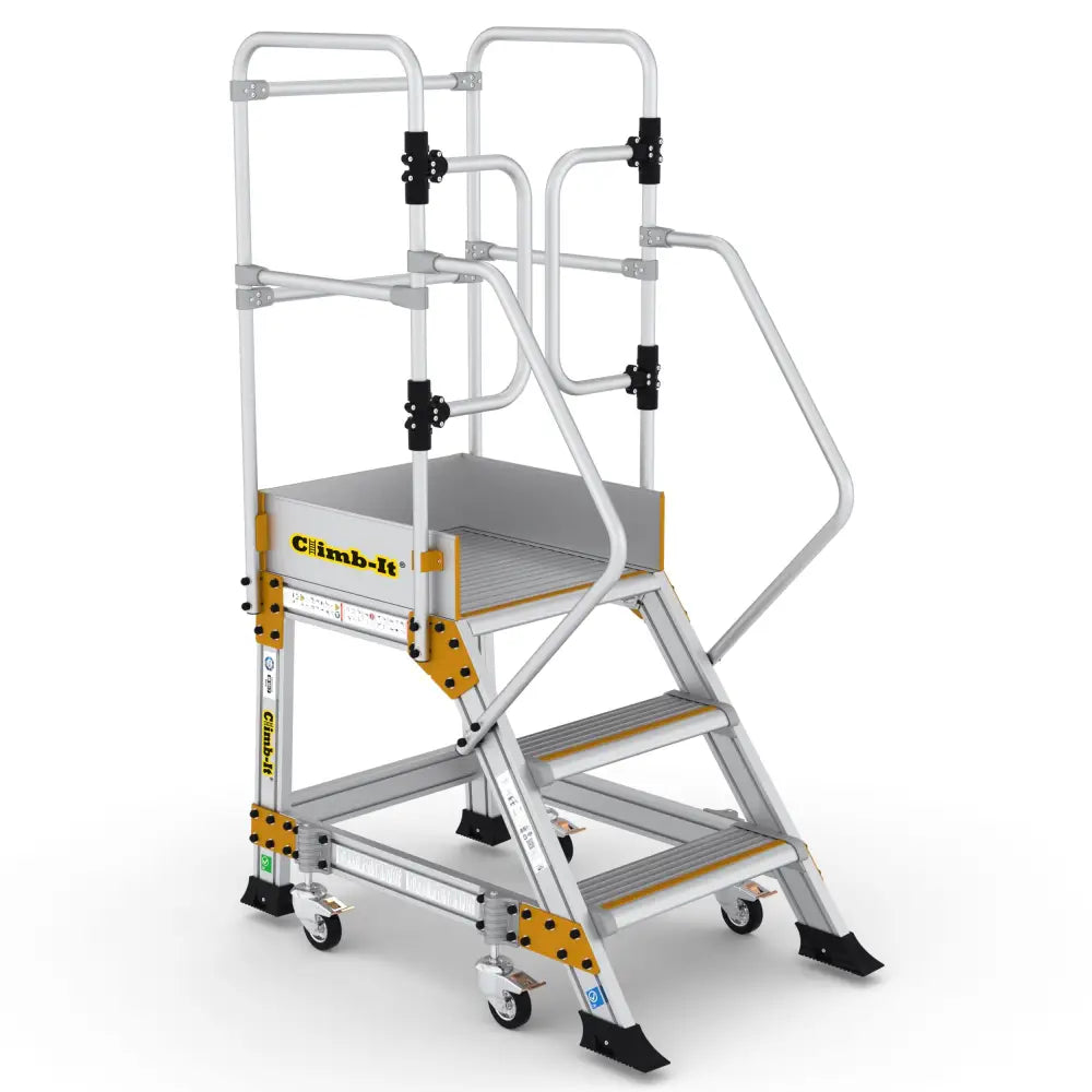 Climb It Weight Reactive Safety Steps - Non-Slip Ladder for Home & Construction Use | Heavy Duty Step Stool for Indoor & Outdoor Projects