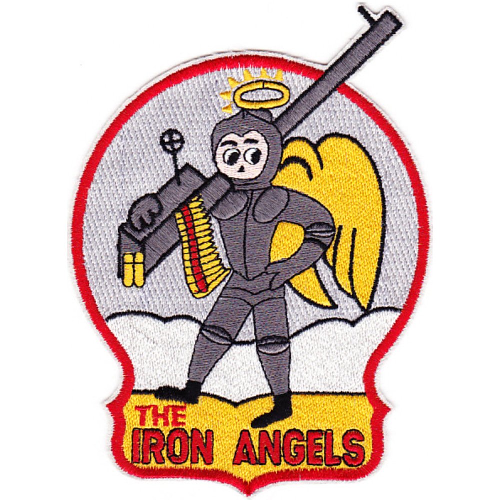 VF-53 Iron Angels Military Patch - Embroidered Morale Patch for US Navy Fighter Squadron - Perfect for Jackets, Hats & Backpacks