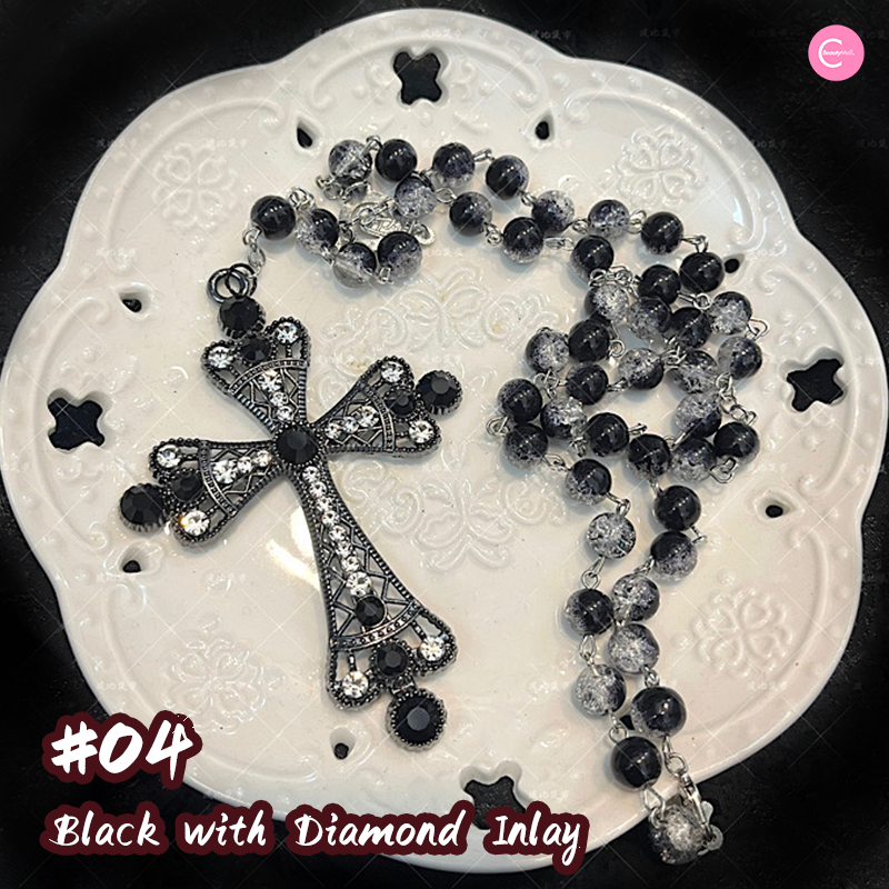 Gothic Dark Punk Cross Pendant Necklace for Women & Men - Stainless Steel Gothic Jewelry - Perfect for Halloween, Cosplay, and Alternative Fashion