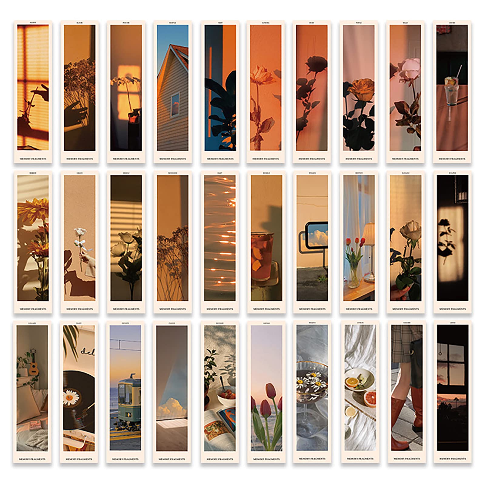 Vintage Mood Theme Paper Bookmarks Set - 30PCS Boxed Book Lovers Gift (Daily Mood Scenes) - Perfect for Reading, Journaling, and Book Club Favors