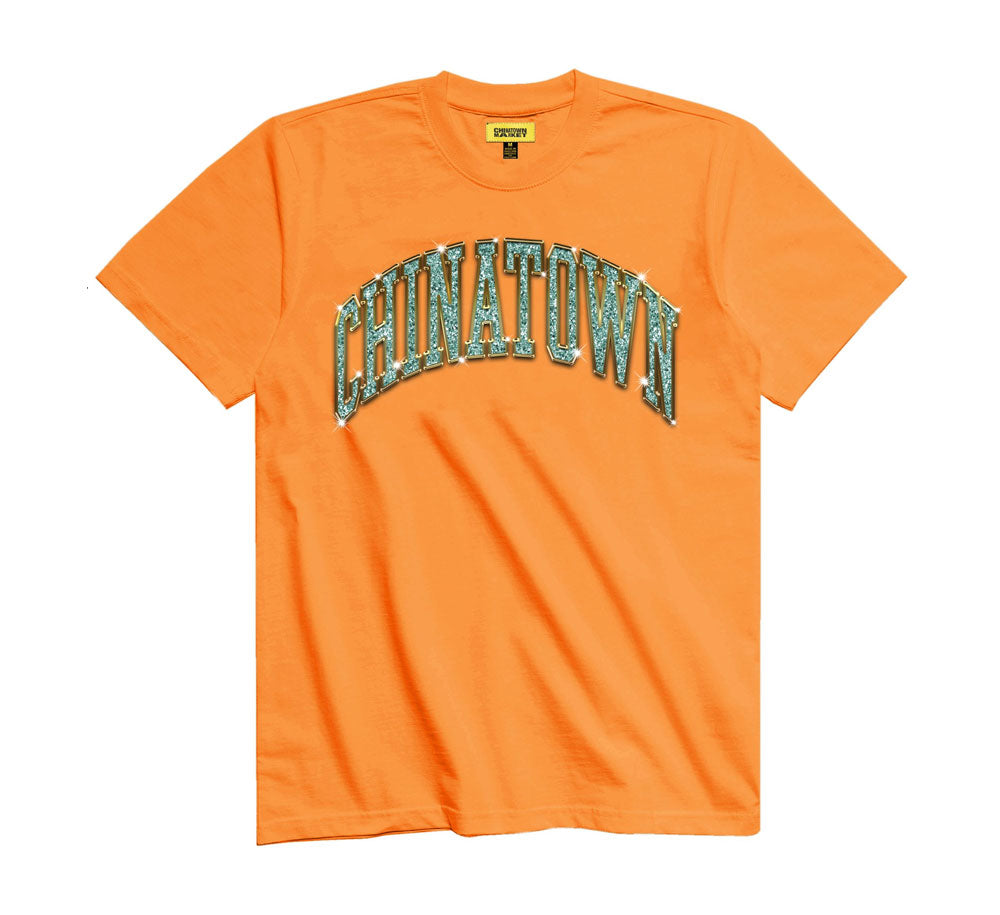 Bling Arc Tee 2 - Trendy Rhinestone Graphic T-Shirt for Women | Perfect for Parties, Night Out & Casual Wear