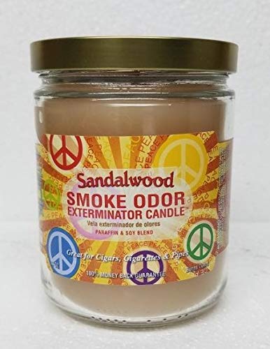 13 oz Smoke Odor Eliminator Candles - Sandalwood, Nag Champa, Pumpkin Spice & Vanilla Glitz (4-Pack) | Natural Air Freshener for Home, Office, Yoga Studio & Meditation Spaces