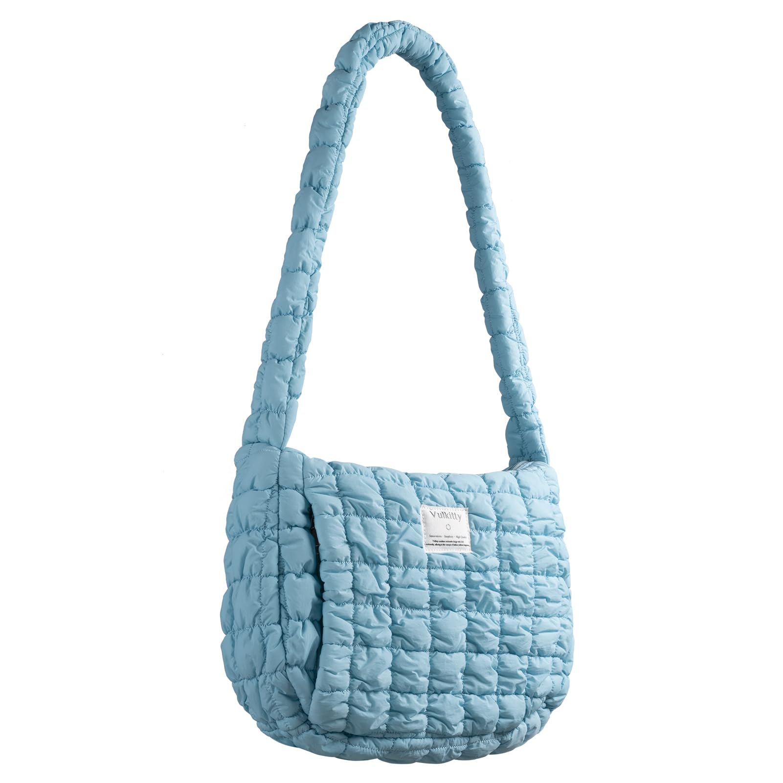 Lightweight Quilted Puffer Tote Bag for Women - Adjustable Shoulder Strap Crossbody Purse - Perfect for Work, Travel & Daily Use