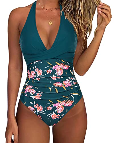 #1 Peacock Blue Floral