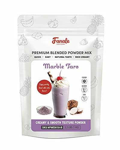 Fanale Premium Taro Bubble Tea Powder - 2.2LB (1KG) for Homemade Boba Milk Tea, Smoothies & Desserts - Vegan & Gluten-Free Flavoring Mix