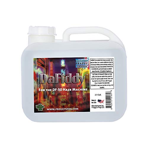 Froggys Fog 2.5 Gallon DaFiddy Oil-Based Haze Fluid for DF-50 Fog Machine - Perfect for Stage Performances, Concerts, and Special Effects