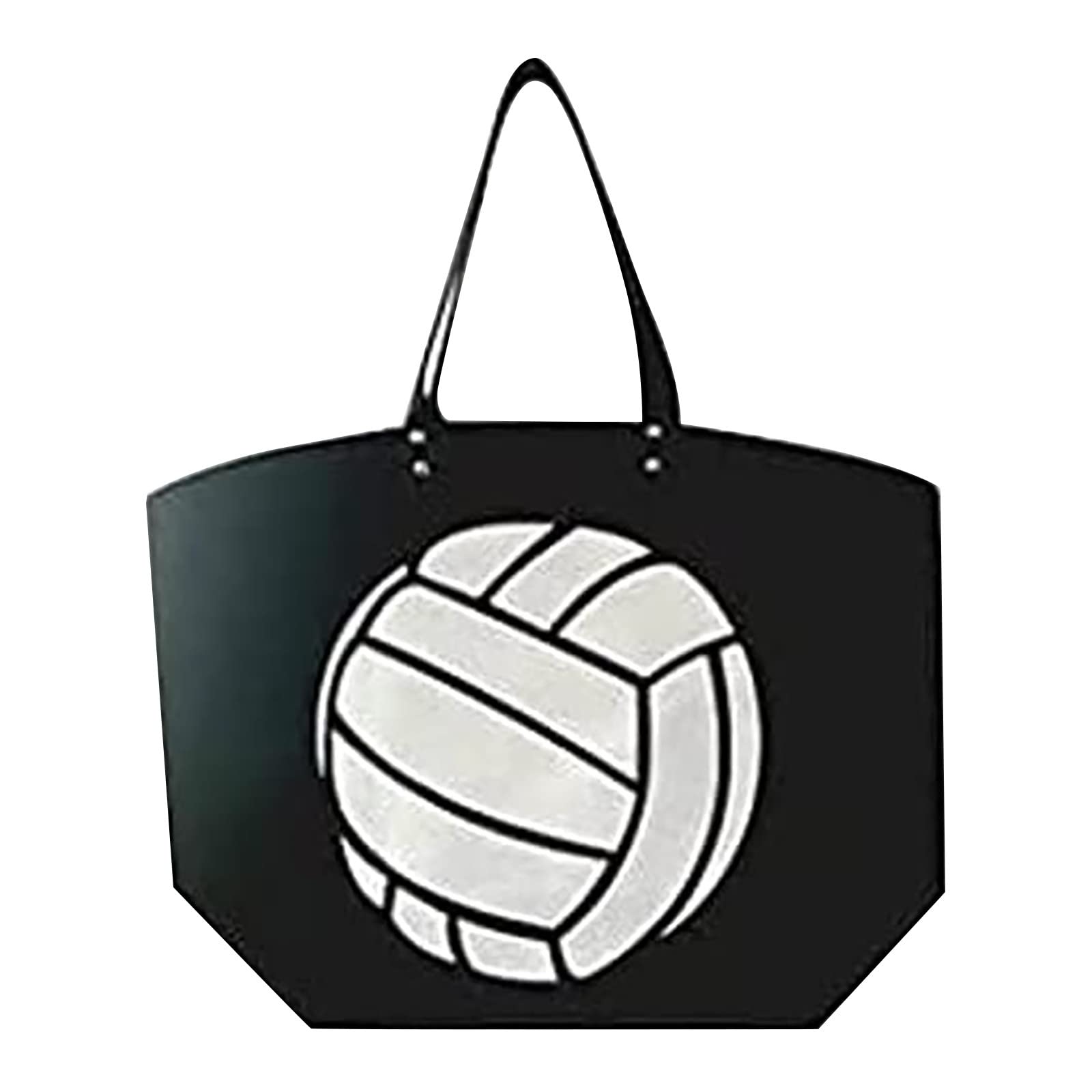 JRKED Women's Soccer Sports Tote Bag - Large Canvas Casual Oversized Beach Bag for Travel, Shopping & Work - Durable Utility Tote with Multiple Pockets - Perfect for Gym, Beach Trips & Daily Commute (One Size, H)