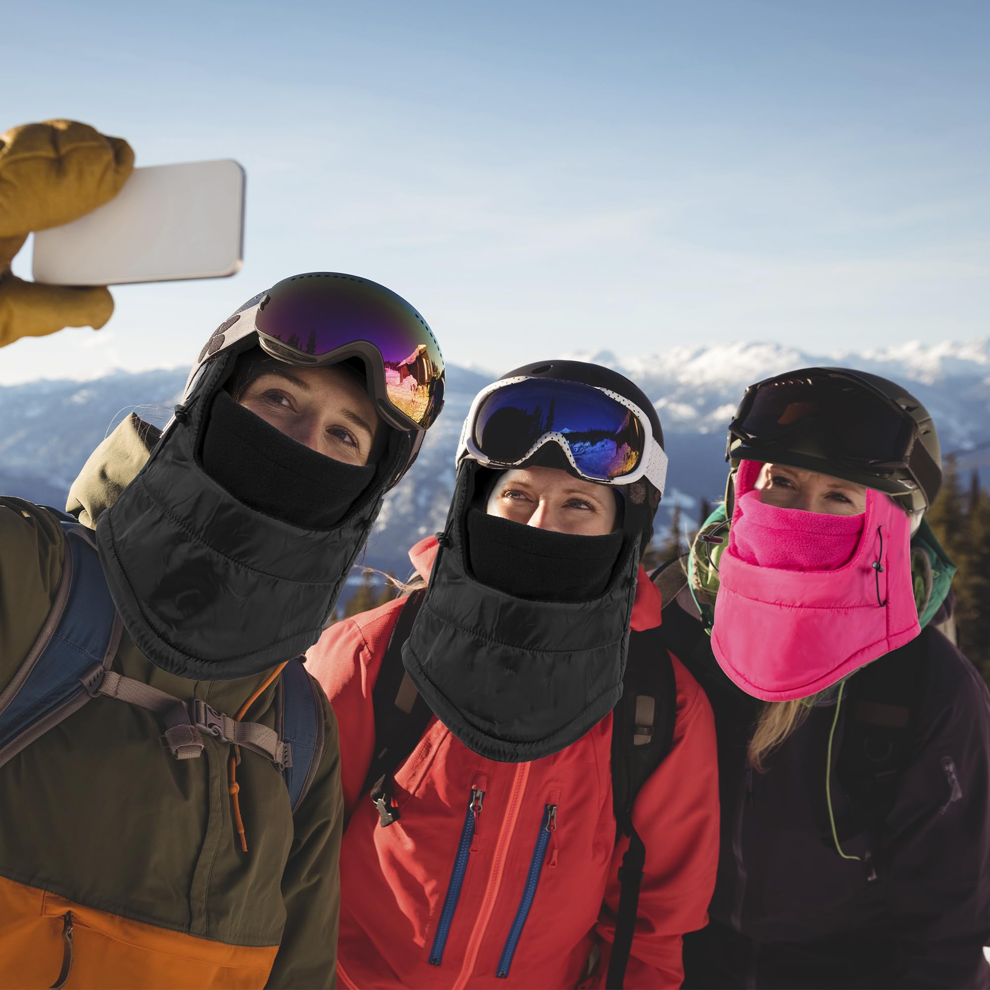 Balaclava Ski Mask - Fleece Lined Windproof Thermal Face Cover for Men & Women - Adjustable Winter Face Mask for Skiing, Snowboarding & Cold Weather Activities