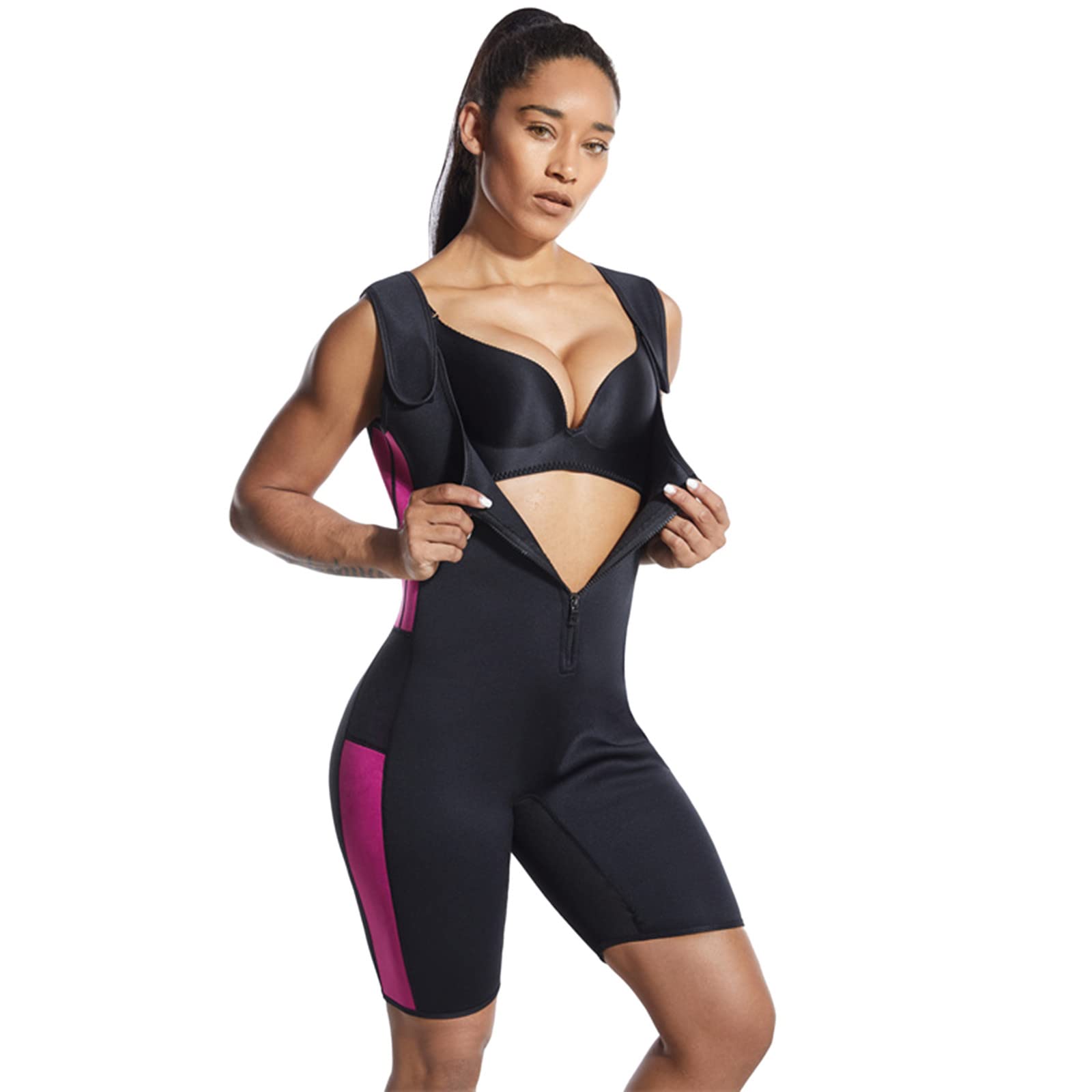 Elegant Women's Shapewear Bodysuit - Sweat Corset for Body Support & Sculpting - Perfect for Yoga, Workouts & Everyday Wear