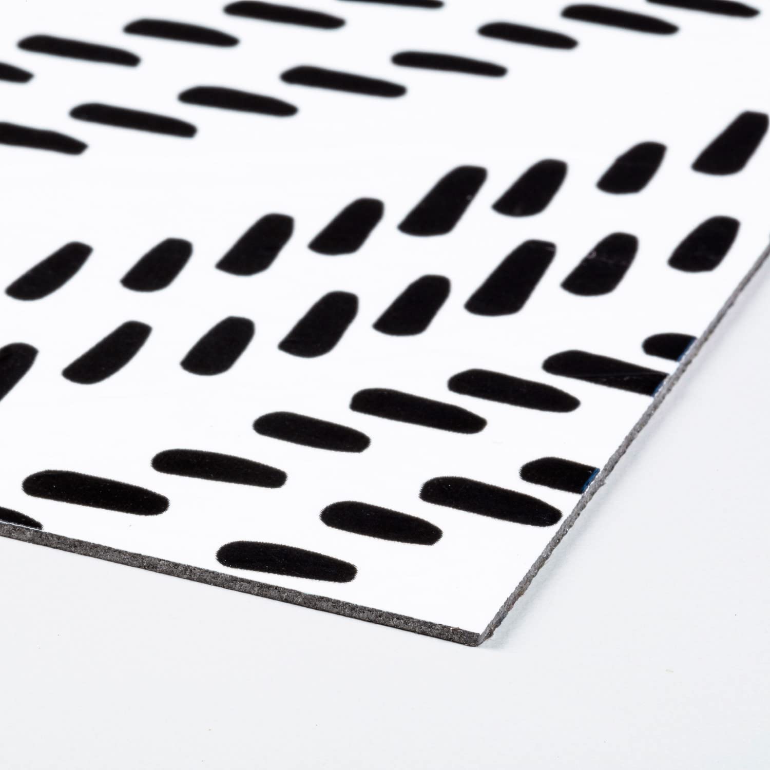 RoomMates FT4602BX Santorini Black and White Peel and Stick Floor Tile Decals - Self-Adhesive Removable Wallpaper for Kitchen, Bathroom, and Home Office Decor