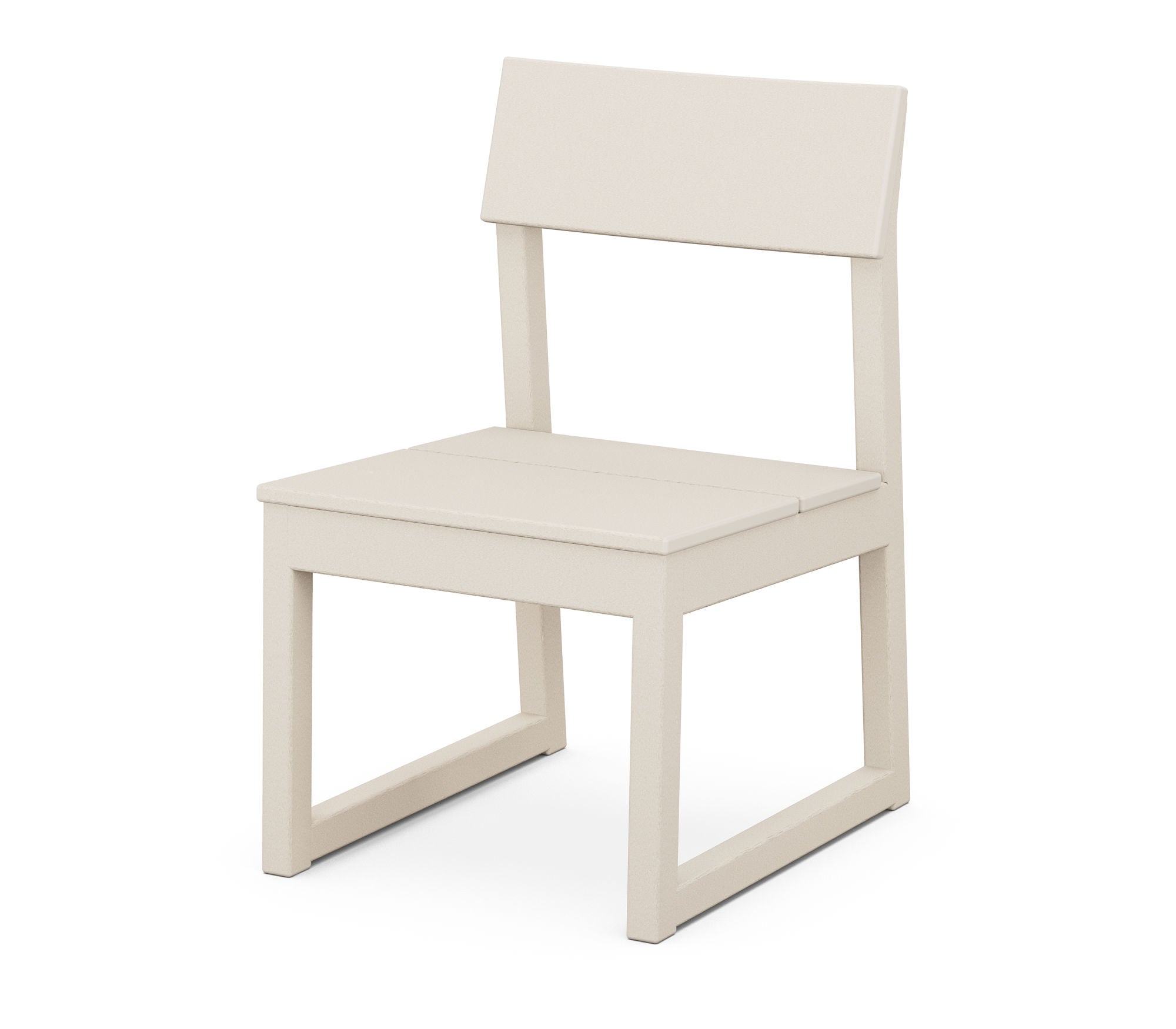 POLYWOOD EDGE Dining Side Chair - Weather-Resistant Outdoor Patio Furniture for Garden, Poolside, and Backyard Dining - Heavy-Duty All-Weather Plastic Adirondack Chair