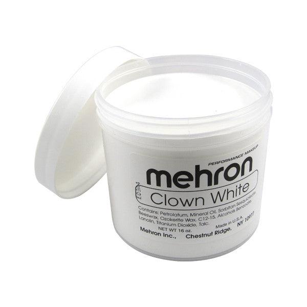 Mehron Clown White Professional Face & Body Paint - Water-Based, Hypoallergenic Makeup for Halloween, Cosplay & Theater Performances