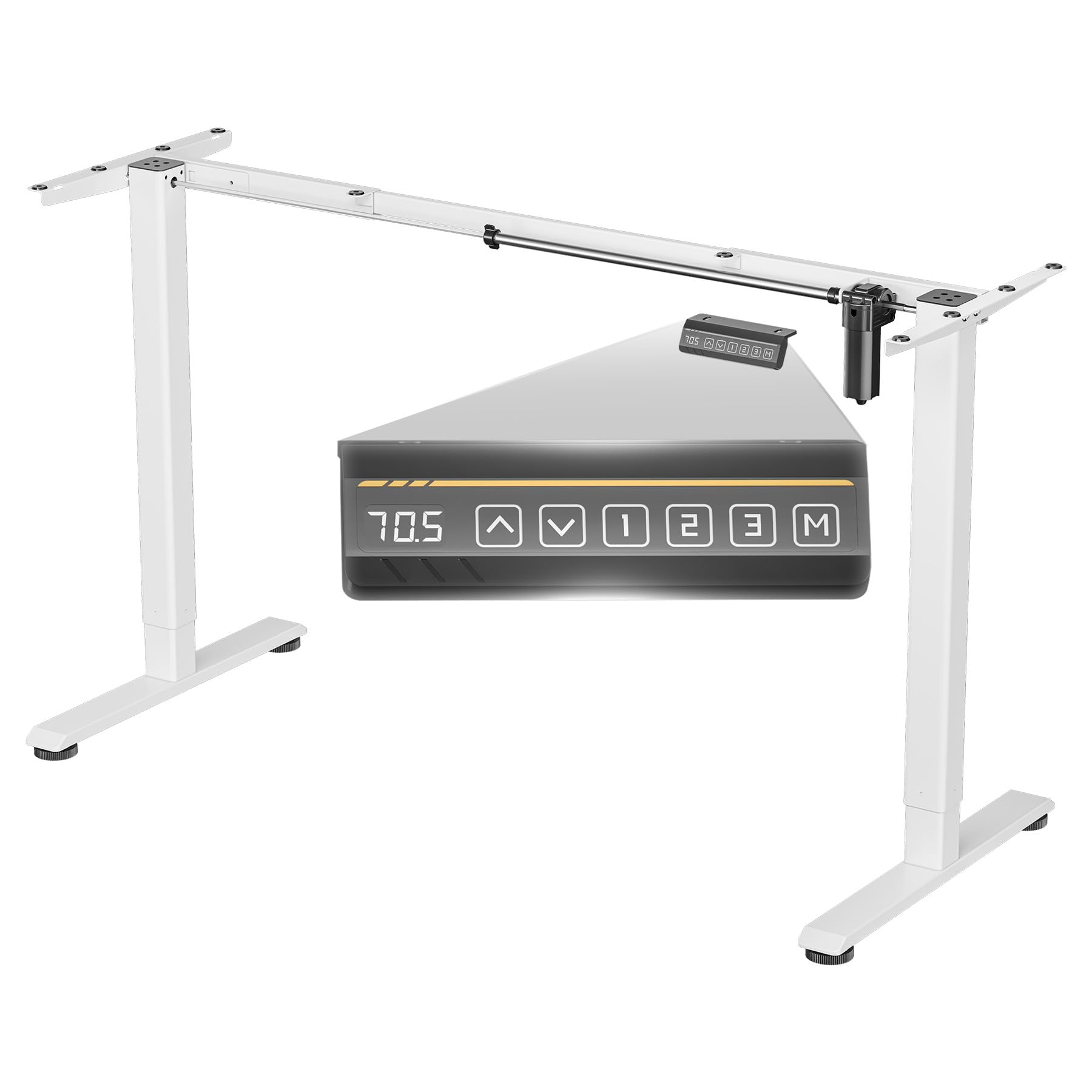 CO-Z Electric Height Adjustable Standing Desk 28-45 Inches with 3 Memory Presets, Ergonomic Home Office Desk with LCD Display - Perfect for Computer Work, Gaming & Remote Workspaces
