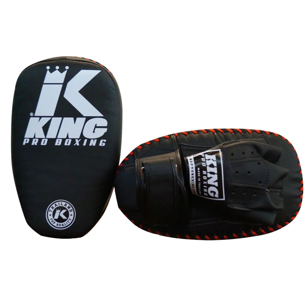King Pro Single Strap Muay Thai Kick Pads - Premium Training Pads for MMA, Kickboxing & Martial Arts Practice - Perfect for Gym, Home Workouts & Combat Sports Training