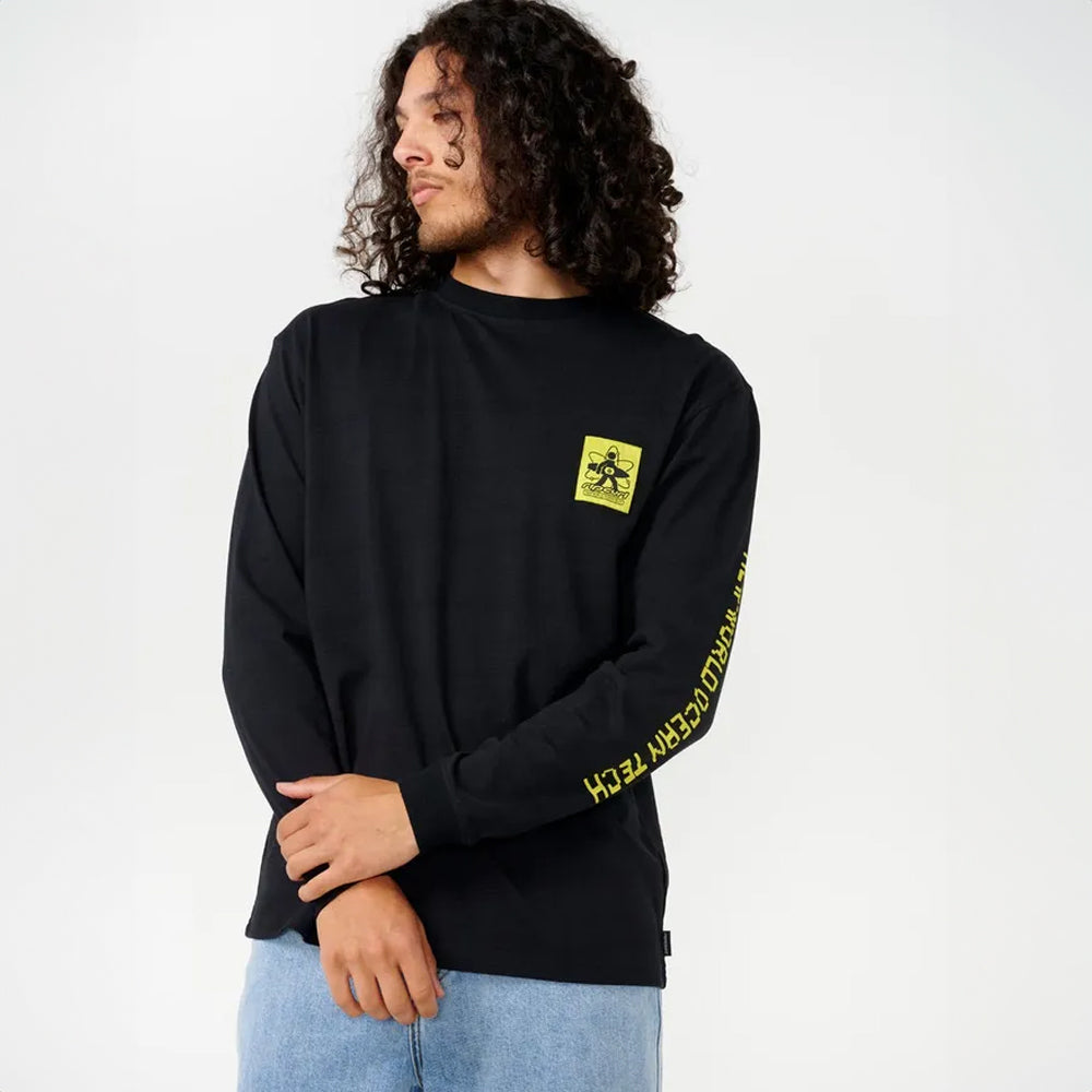 Ripcurl Men's Archive Super Computer Graphic Long Sleeve T-Shirt - Casual Streetwear for Surfing, Skateboarding & Everyday Wear