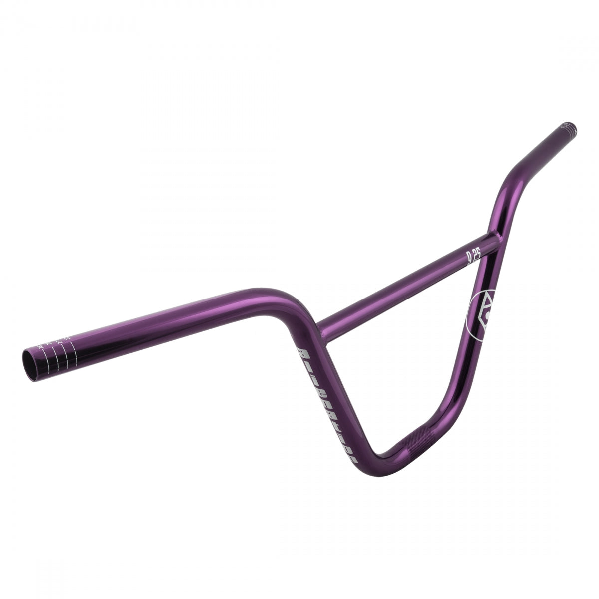 Alienation 9s BMX Handlebar - 7/8in Clamp, 9.24in Rise, Purple Nickel Chromoly Steel - Perfect for BMX Racing and Street Riding