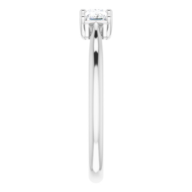 0.54 Carat Princess Cut Diamond Wedding Band - 3 Stone Anniversary Ring for Women - Perfect for Engagement, Proposal & Special Occasions