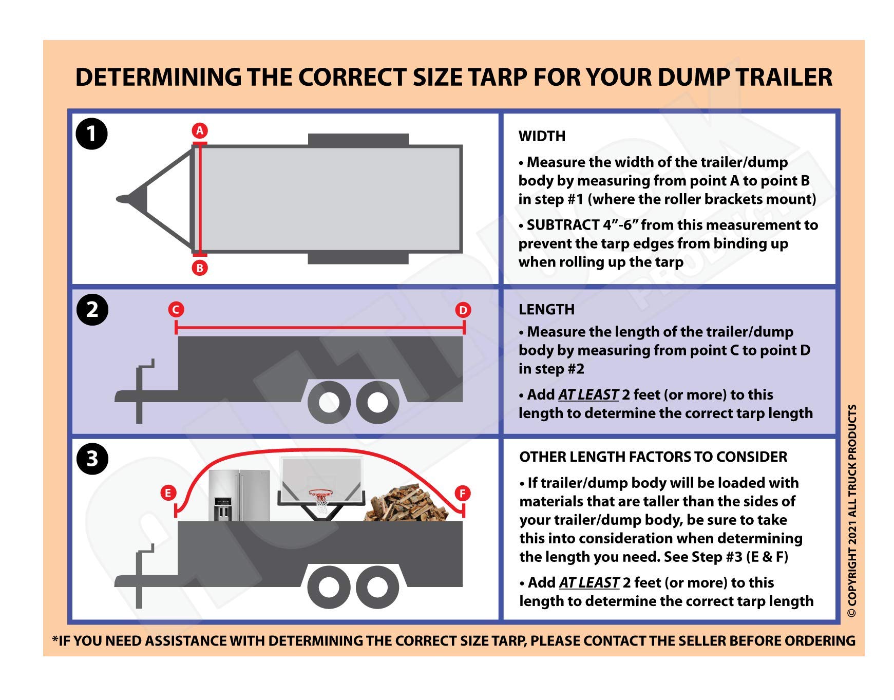 Heavy-Duty Aluminum Manual Truck & Trailer Tarp Kit with Hand Crank - 7'6