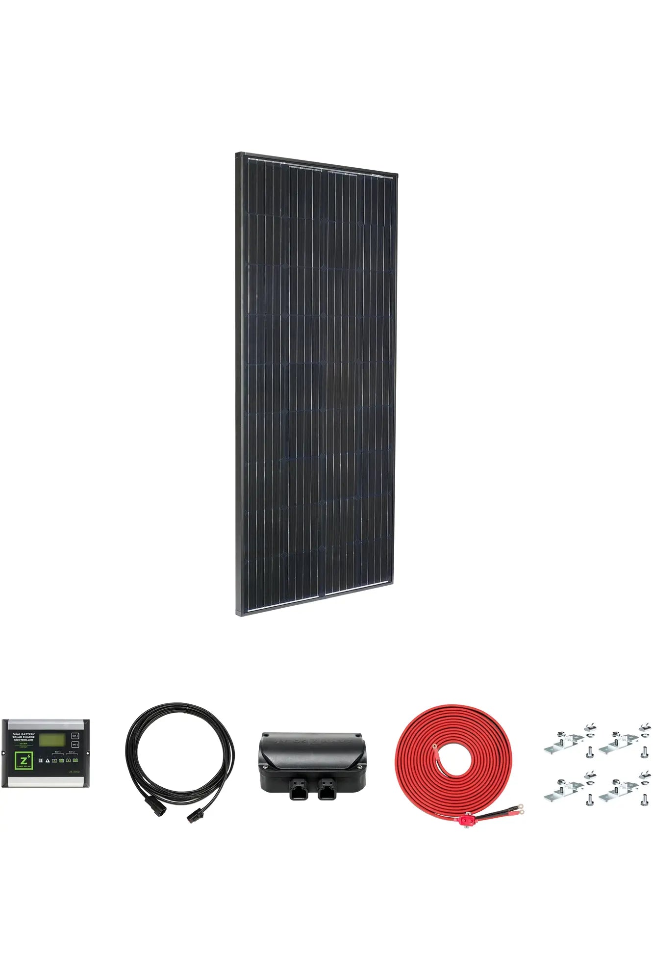 Zamp Solar Legacy Black 190 Watt Deluxe Kit - Portable Solar Panel Kit for RV, Boat & Off-Grid Power - Perfect for Camping, Emergency Backup & Outdoor Adventures
