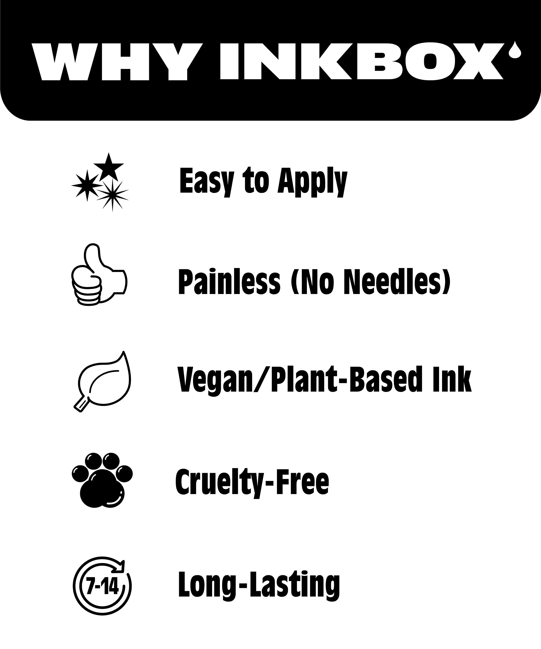 Premium Inkbox Temporary Tattoos - Semi-Permanent, Water-Resistant Fake Tattoo Lasts 1-2 Weeks | Happy Gameboy Design (3x3 inches) | Perfect for Parties, Festivals & Creative Self-Expression