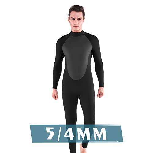 5/4mm Black Men Fullsuit