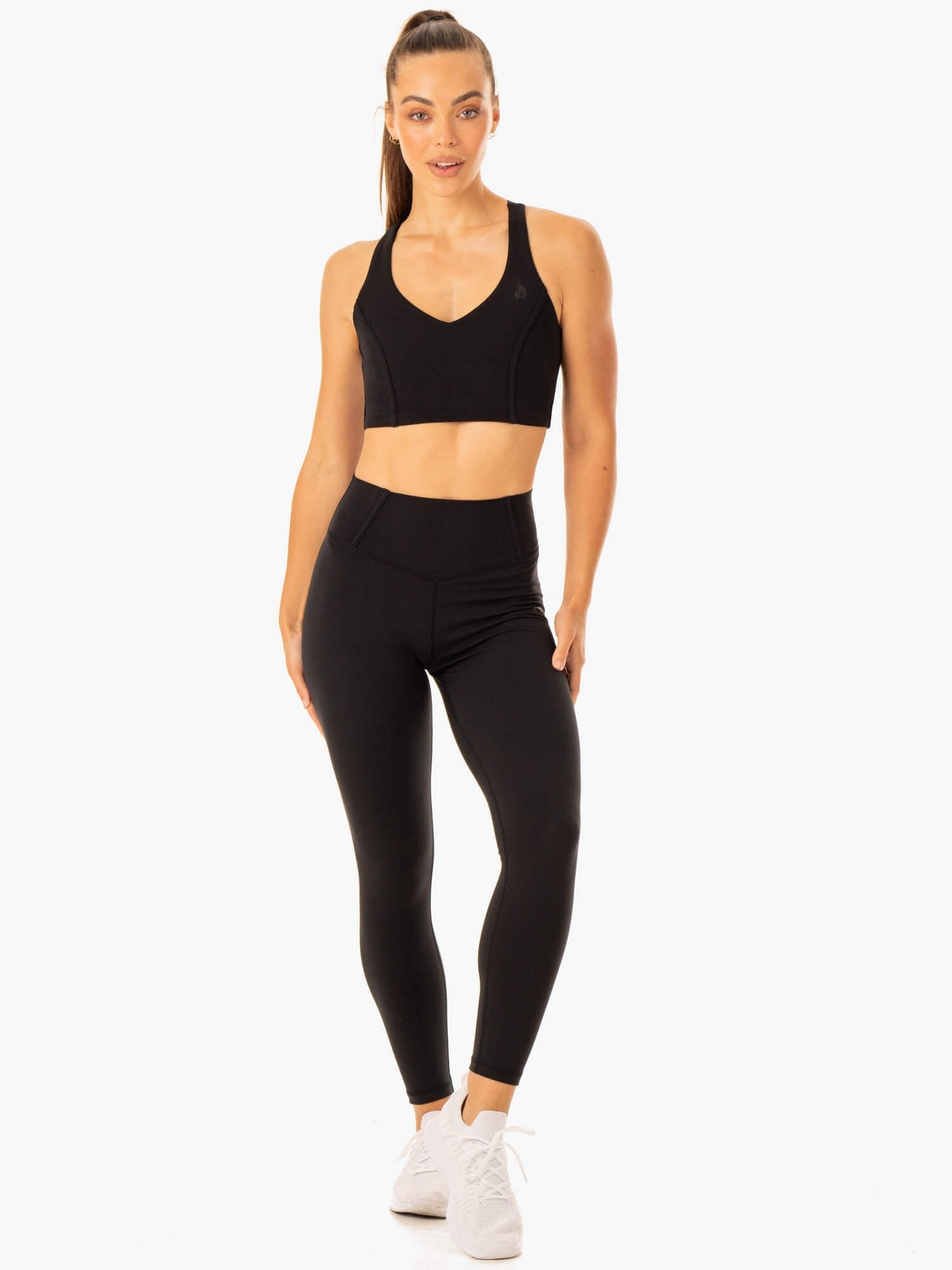 Form Women's High Support Sports Bra - Black - Perfect for Running, Yoga & Gym Workouts