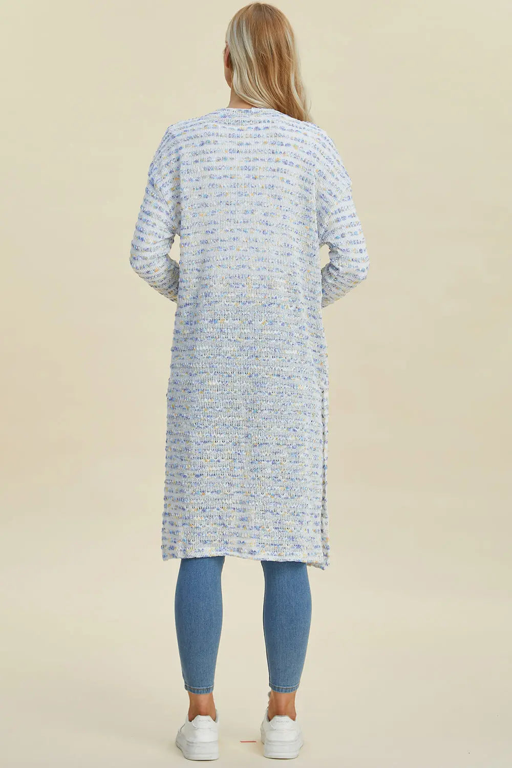 Double Take Full Size Open Front Longline Cardigan for Women | Soft & Cozy Knit Sweater | Perfect for Layering, Office Wear & Casual Outfits