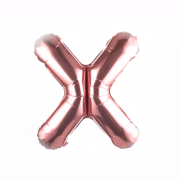 Balloonify Rose Gold Mylar Letter X Balloon - 40 Inch Large Foil Balloon for Birthday Party Decorations, Wedding, Anniversary, Baby Shower & Special Events (1 Count Box)