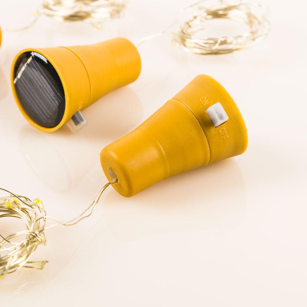 3 Pack Cool White LED Solar Wine Bottle Lights - 3 Ft 10 Super Bright String Lights with Cork for DIY Home Wedding Party Decoration | Perfect for Outdoor Garden, Patio, and Holiday Decor