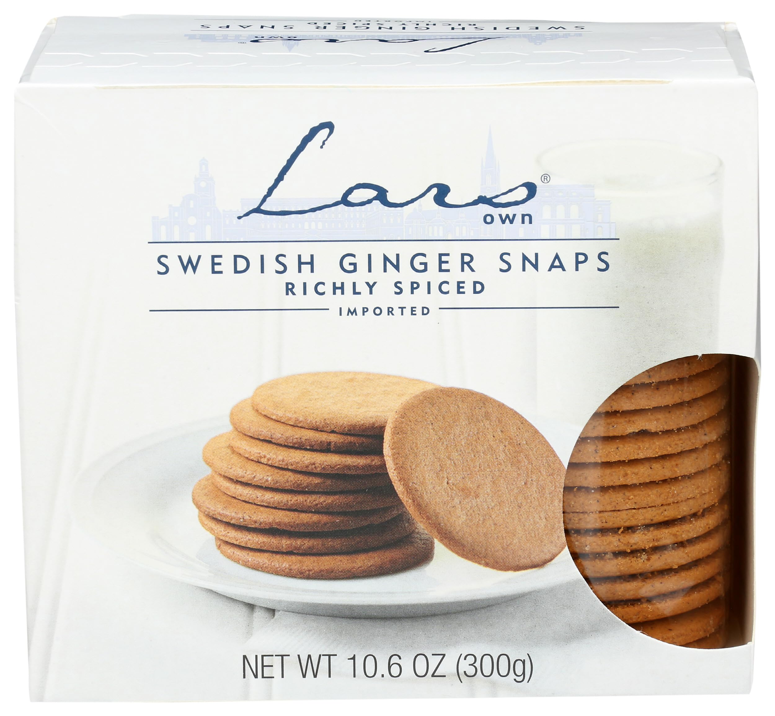 LARS OWN Ginger Snap Cookies 10.6oz - Perfect for Snacking & Gifting