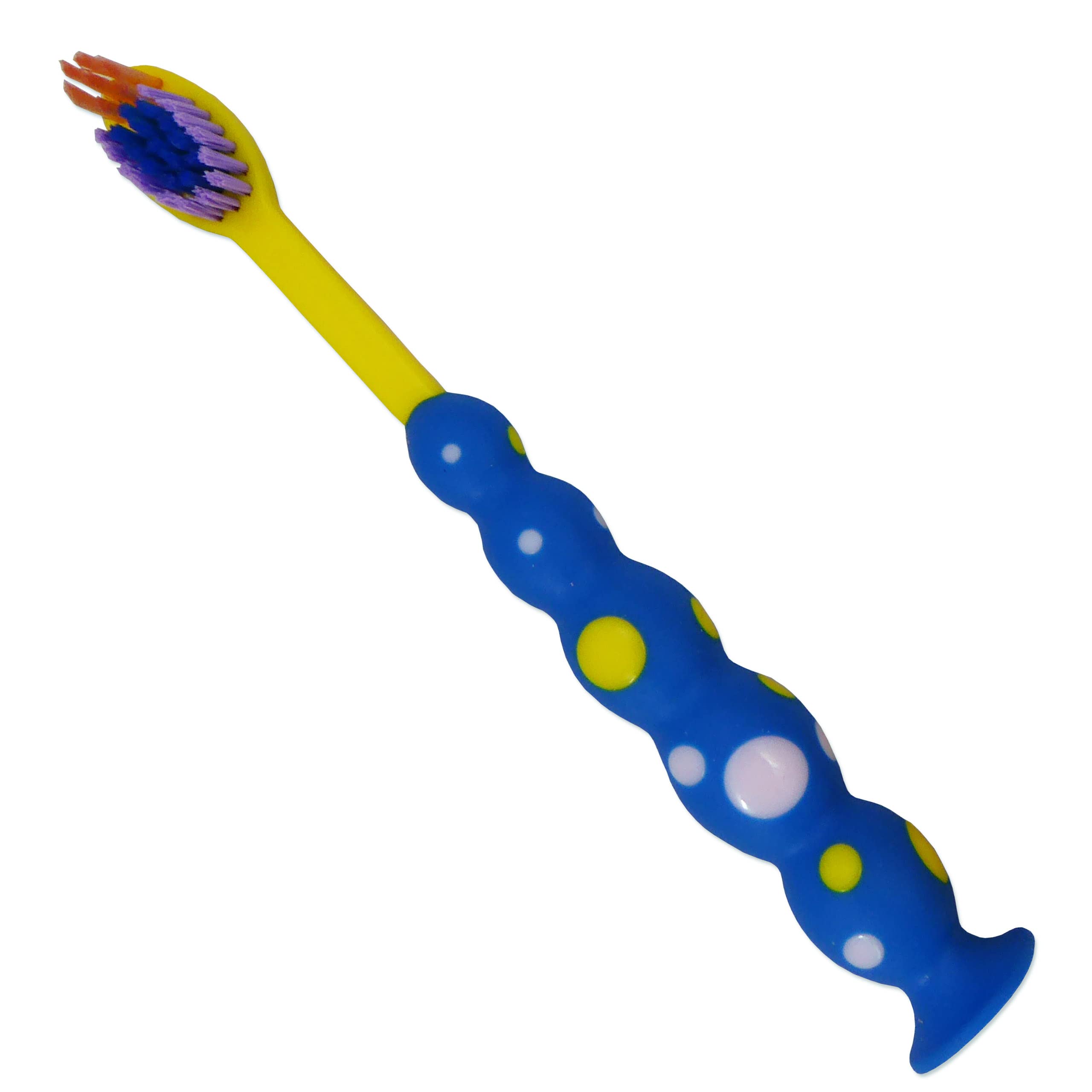 20 Pack Kids Toothbrushes with Suction Cup Base - Soft Bristles for Children's Dental Care - Perfect for Home, School, and Travel Use