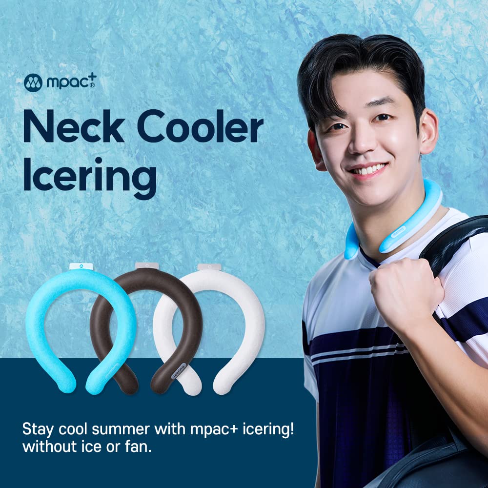 Cooling Neck Wrap with Gel Ice Pack - Personal Air Conditioner for Hot Weather Relief | Freeze Below 64°F | Perfect for Outdoor Activities, Sports, Hiking & Summer Heat | Jumbo Size in Blue