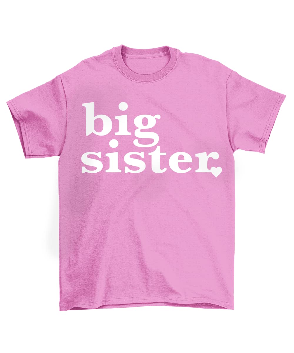 Big Sister Announcement T-Shirt | Cute & Comfortable Toddler to Big Girl Sizes | Perfect for Gender Reveal, Sibling Gift & Everyday Wear