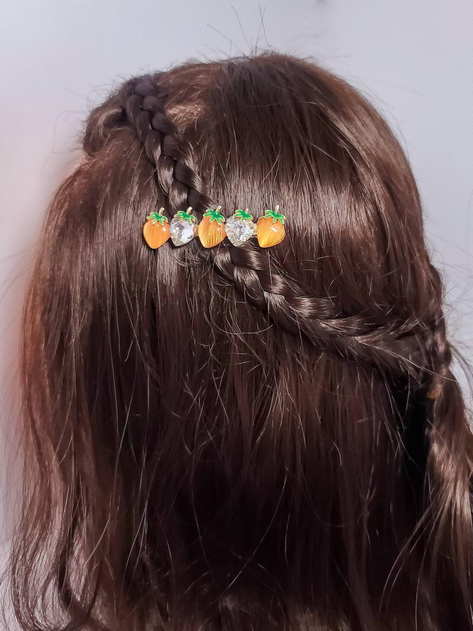 Sweetie Strawberry Hair Clip - Elegant Zircon Crystal Hairpin for Women - Perfect for Weddings, Parties & Everyday Wear