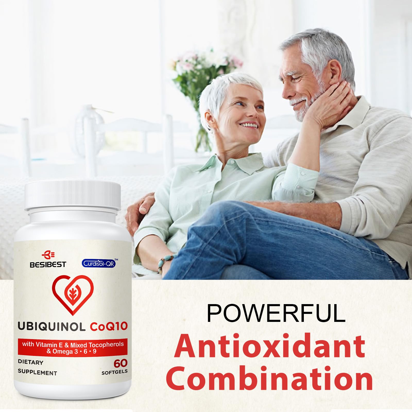 Ubiquinol CoQ10 600mg Softgels - Active Coenzyme Q10 Supplement with Vitamin E & Omega 3-6-9 for Heart Health - High Absorption CoQ10 Antioxidant for Energy & Cellular Support - 360 Count - Perfect for Daily Wellness & Active Lifestyle