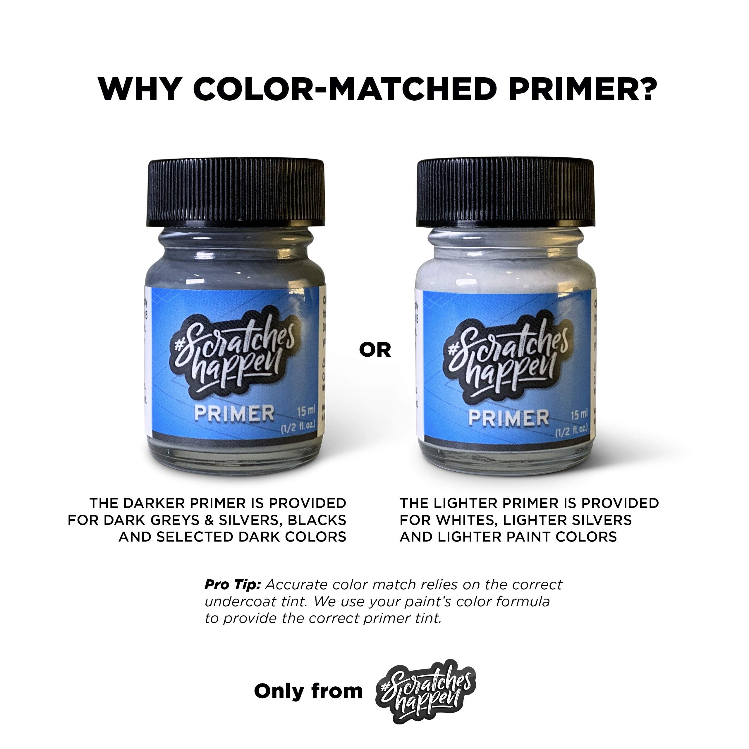 ScratchesHappen Exact-Match Touch Up Paint Kit - Crystal White Pearl (062) for Toyota - Paint + Clear Coat + Primer - Car Scratch Repair for Minor Chips & Scratches - Perfect for Toyota Owners & DIY Auto Detailing