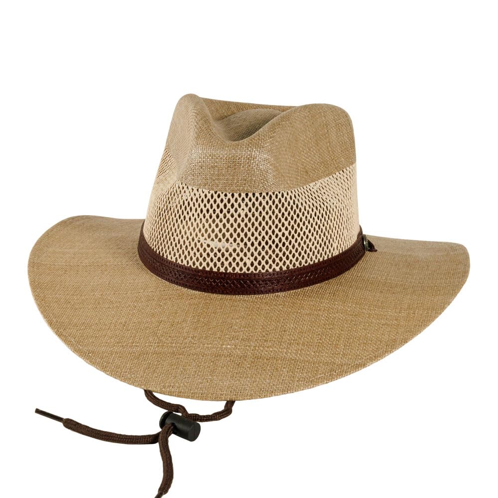 American Hat Makers Florence Fedora Hat — Premium Straw Sun Hat for Men & Women | Summer Outdoor, Beach, Travel & Fashion Accessory