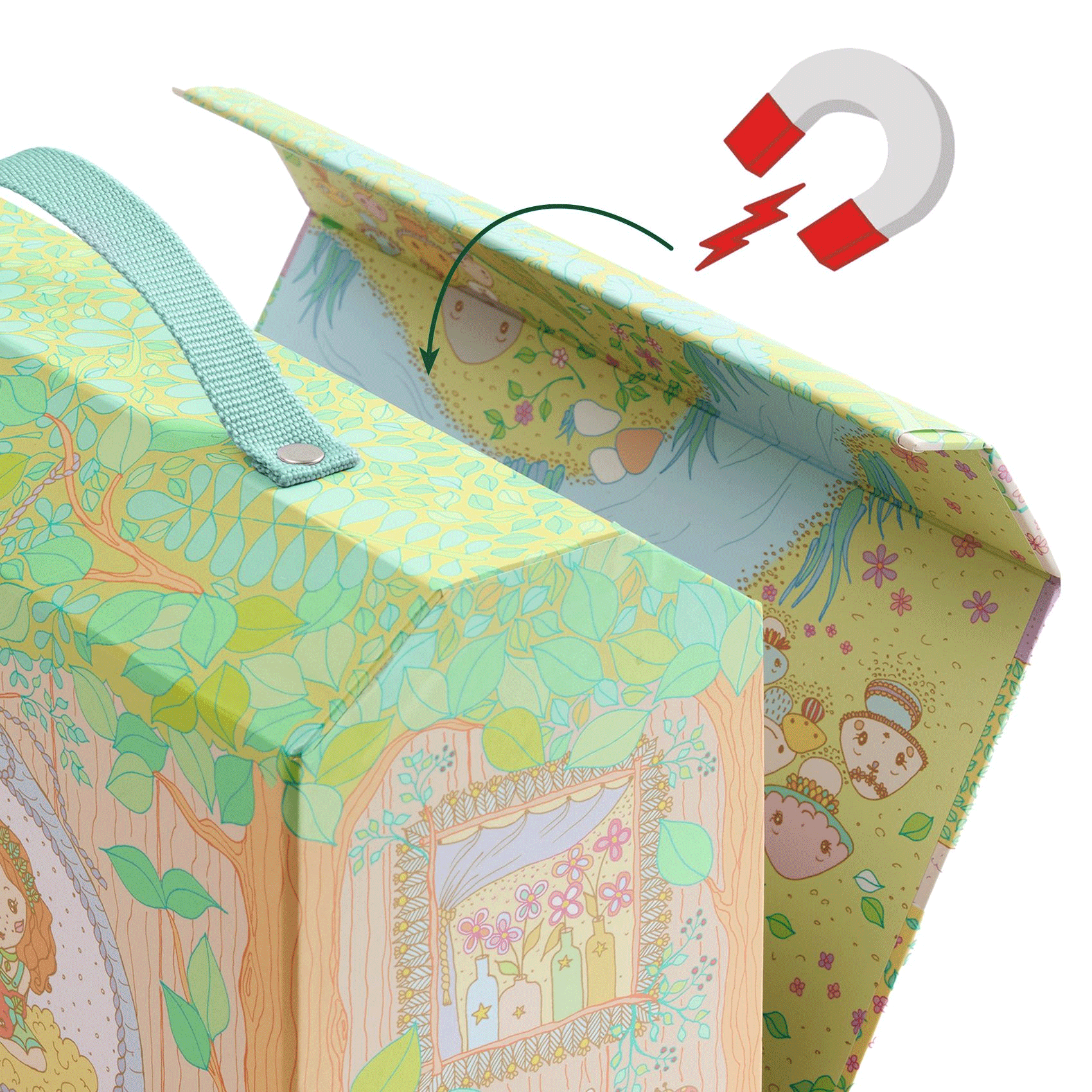 Djeco Woodland Tinyly Doll Play House by Sylvia & Fox - Perfect for Imaginative Play, Kids Room Decor & Gift for Toddlers