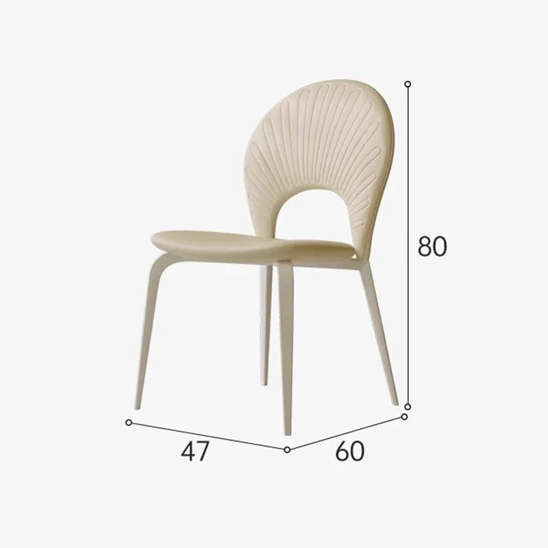 Premium Leather & Wood Dining Chair - Modern Comfort for Home, Restaurant & Office Use